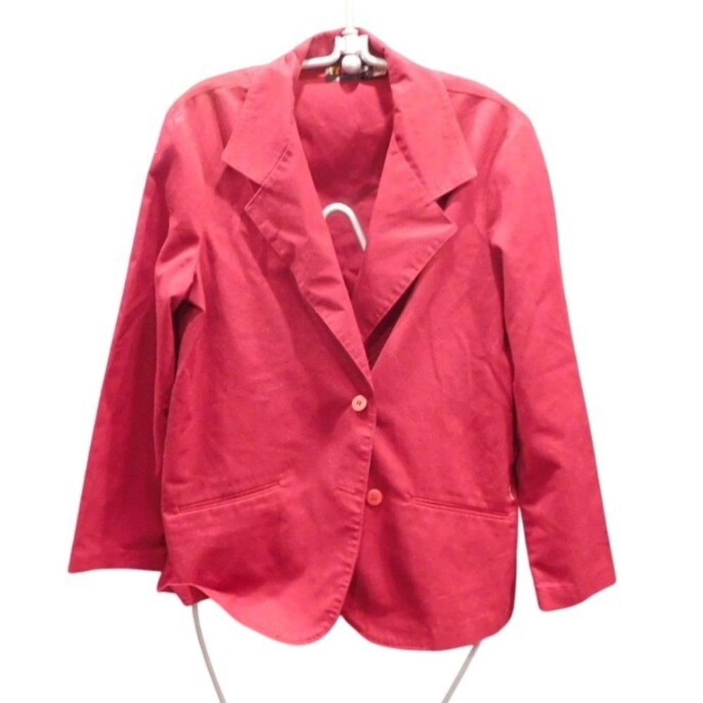 True vintage burgundy blazer‎ by rrrussss size L (L6)